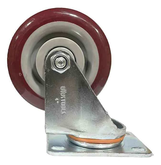 Rueda Industrial Burdeo PVC 4'' 95kg