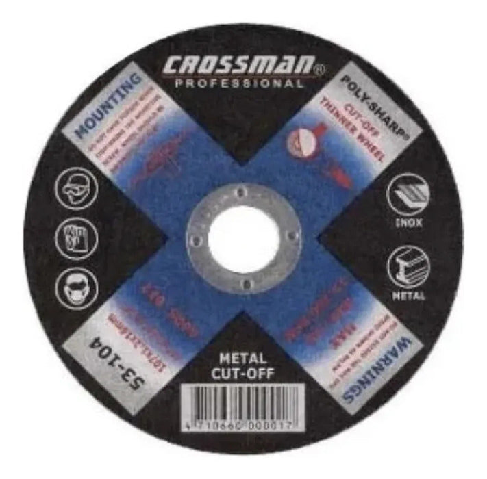 Disco de Corte 115 x 1,2 x 22,2 mm Crossman