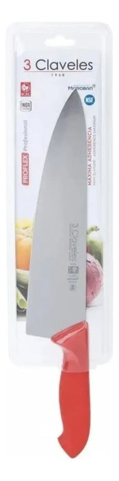 Cuchillo Cocinero 25 Cm Proflex Rojo