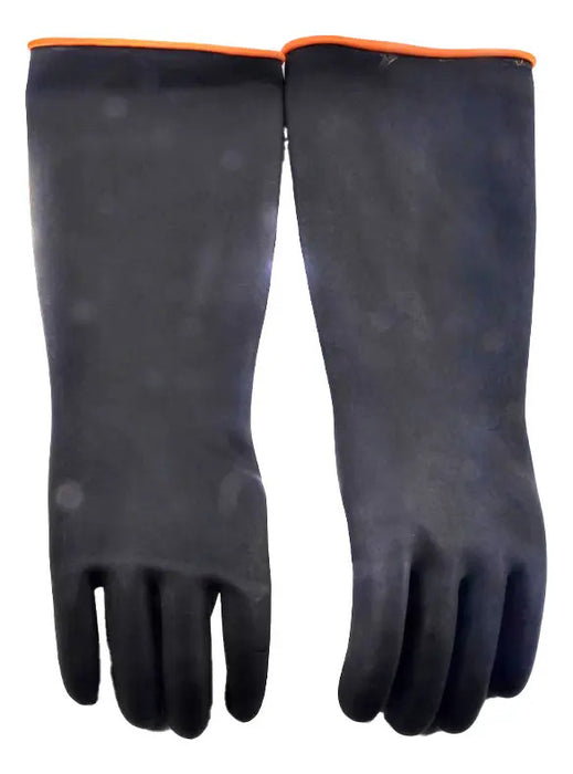 Guante Goma Lisa Negra 14''