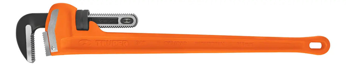 Llave Stilson Truper 15841 Naranja 9.1cm Cabezal 89mm