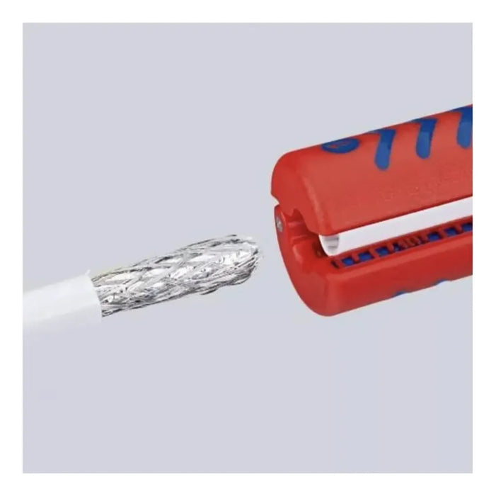 Alicate Knipex 1660100sb 100 Mm Pelacable Coaxial