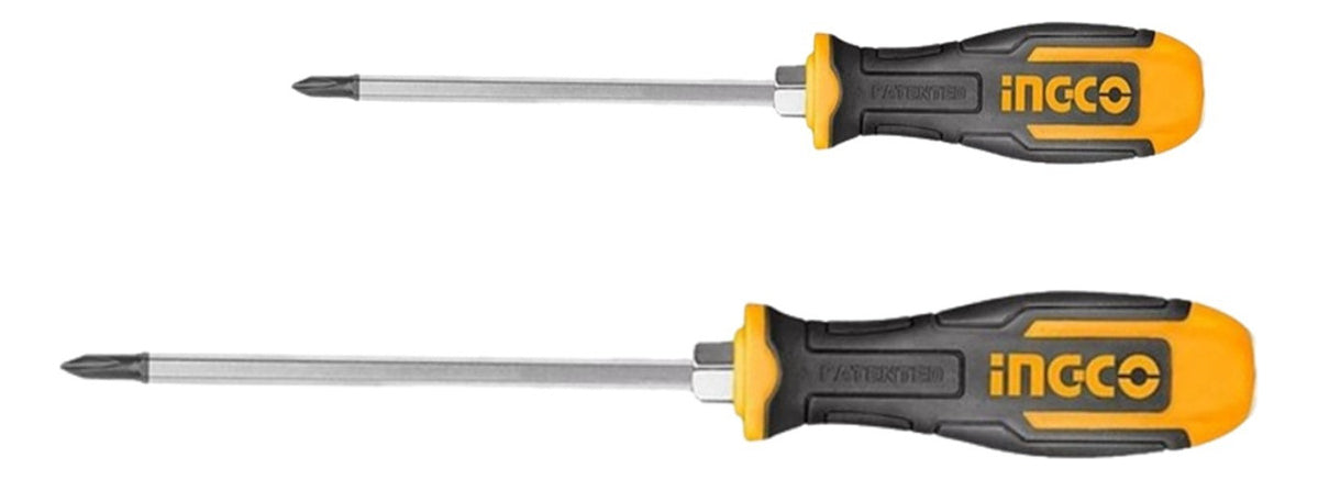 Par de Destornilladores Phillips PH2 + PH3 Varilla Pasante