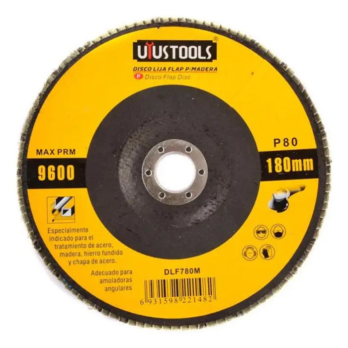 Disco Flap 7" Madera/Metal Gr80