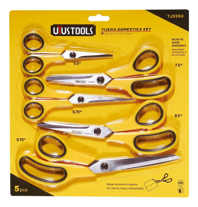 Tijera Doméstica Set de 5cps Uyustools