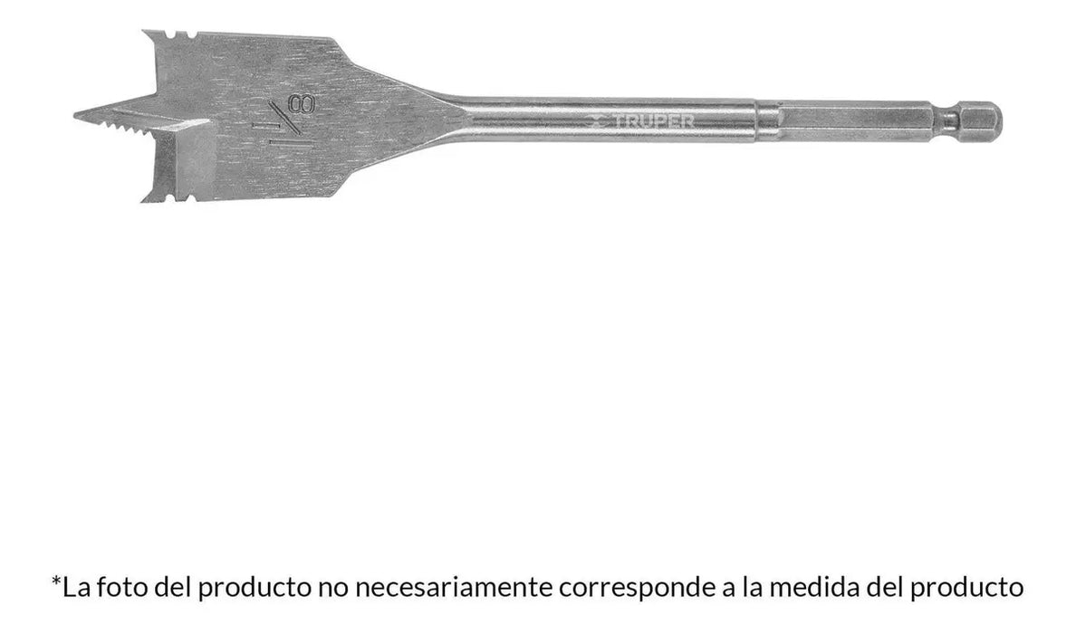Broca Plana Manita 1'' 6 Pz