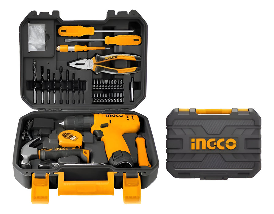 Kit Taladro Atornillador Ingco 12v 81 Accesorios y Maleta