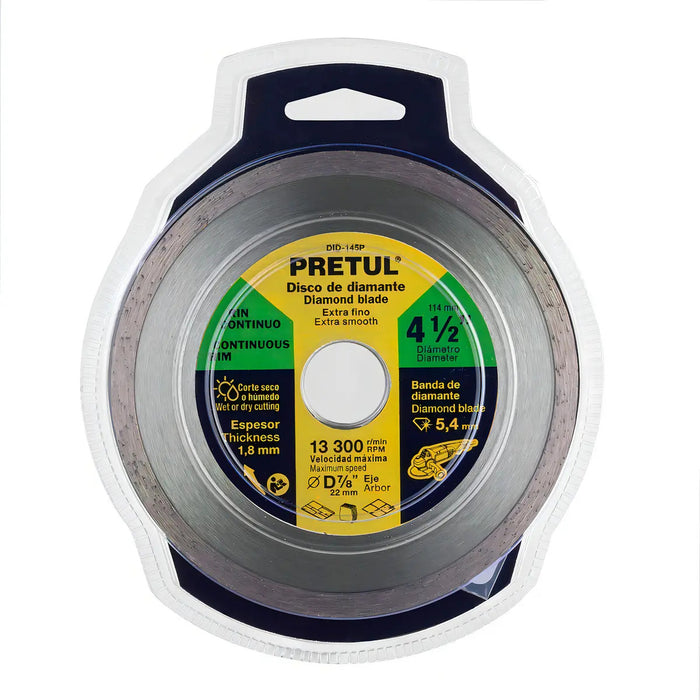 Disco 4.5'' Diamante Corte Loseta Marmol Azulej Pretul