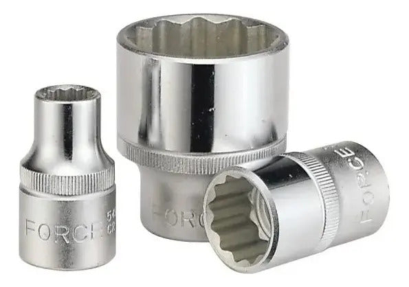 Dados Poligonales 1/2'' 25 a 32mm Force Individuales Suelto Color 27 Mm