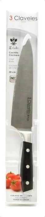 Cuchillo Cocina 25 Cm Forjado Toledo 3 Claveles