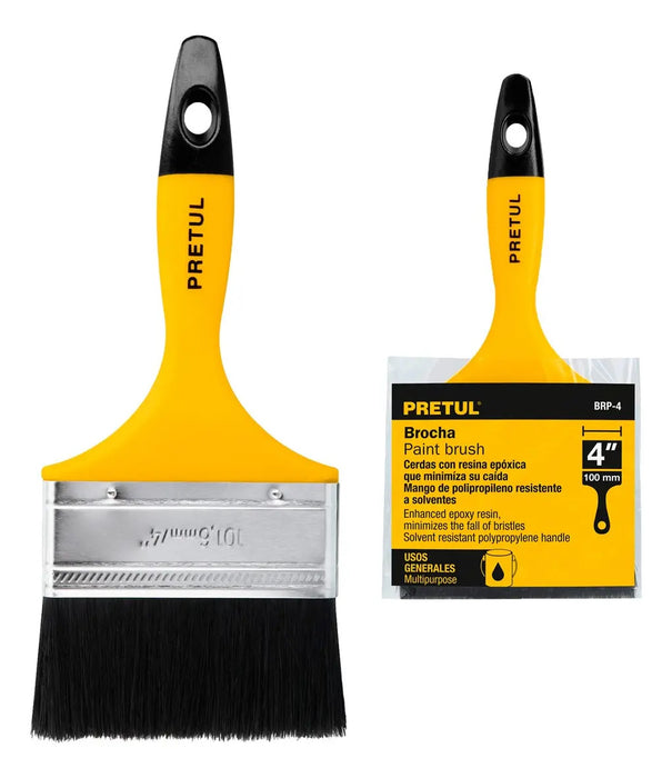Brocha Pintura 4 Pulgadas Para Todo Uso Pretul
