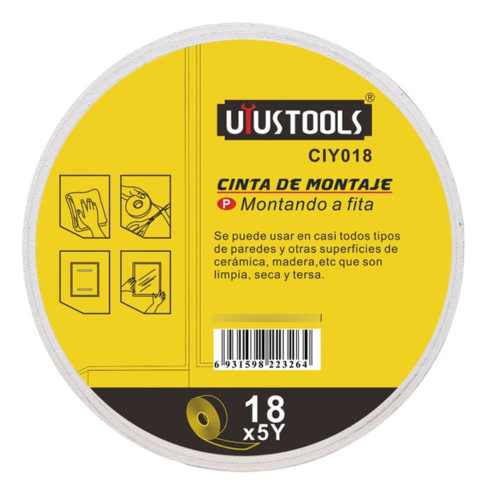 Cinta Montaje Doble Contacto 18mm x 4,5mts