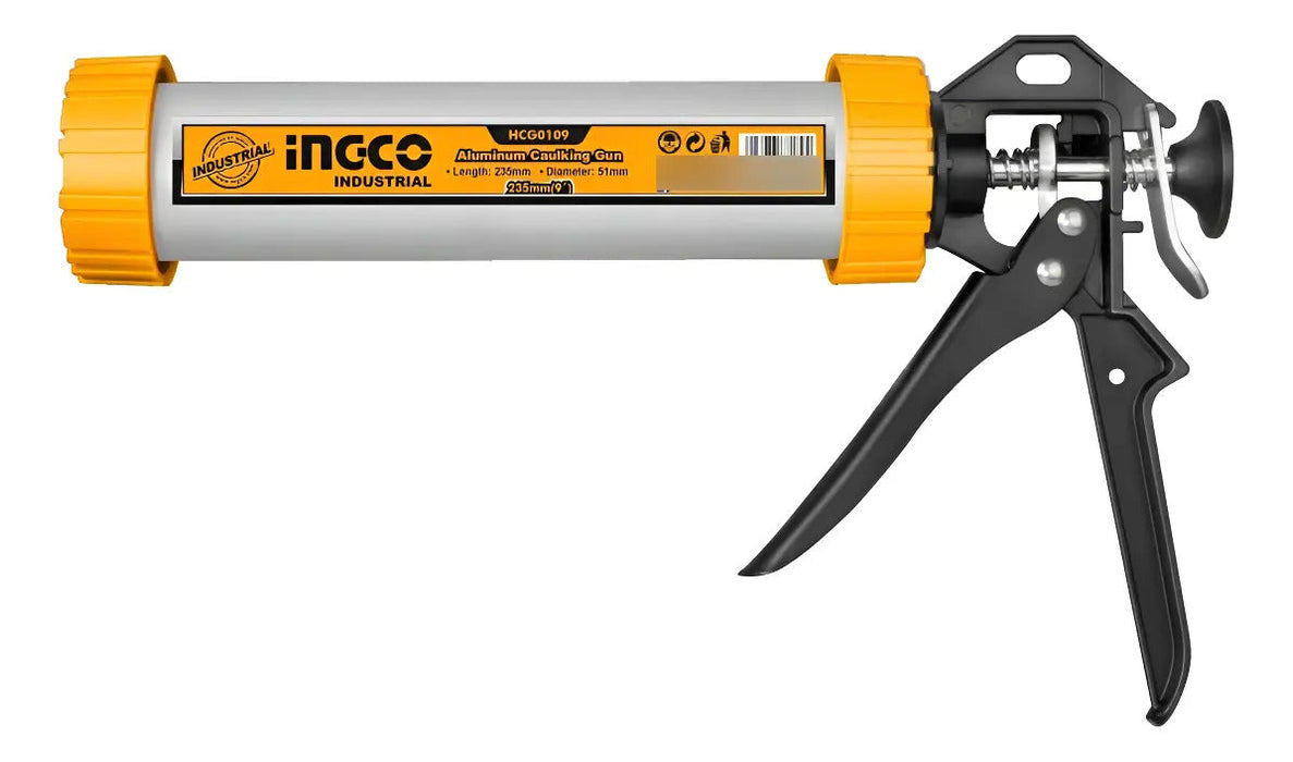 Pistola Aplicar Silicona Industrial 9" Ingco Hcg0109