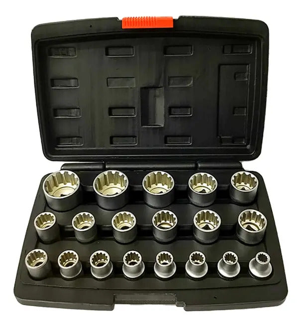 Juego De Dados Estriado 19pcs 8-32mm