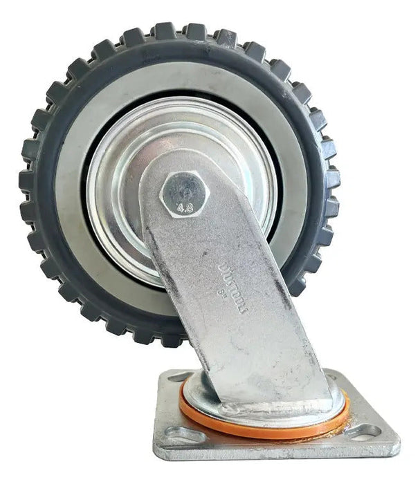 Rueda Industrial Goma Negra 6" 400kg