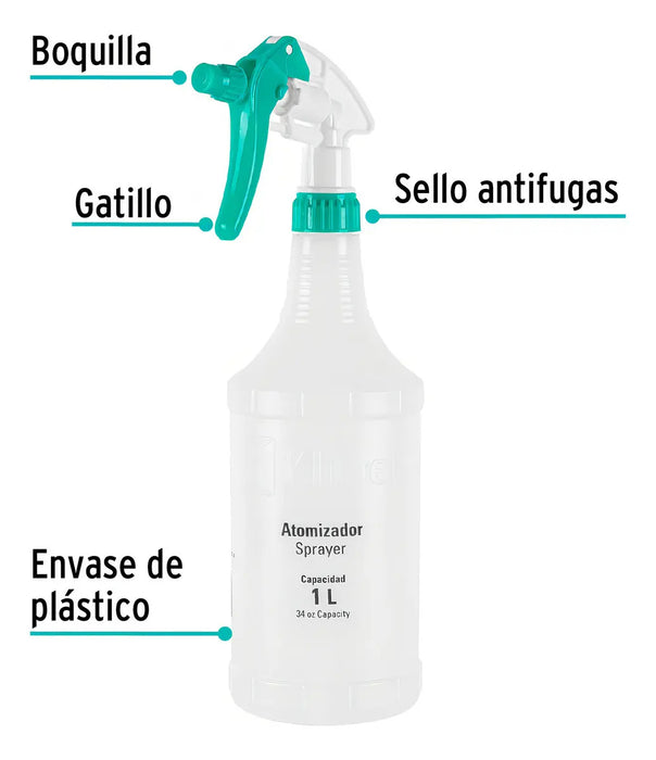 Atomizador Spray de 1 Litro Regulable