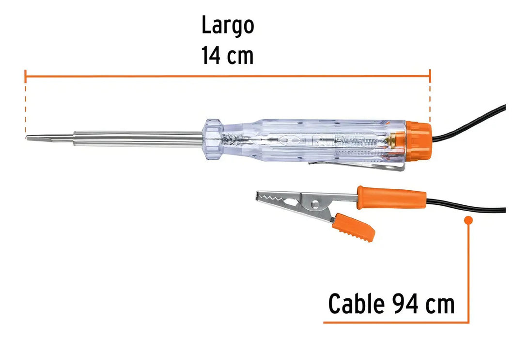 Probador Corriente Directa Truper 14cm