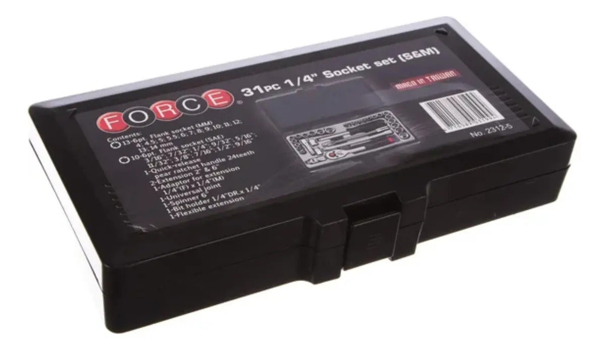 Juego Dados Hex. 1/4'' Mm./puLG. 31 Piezas