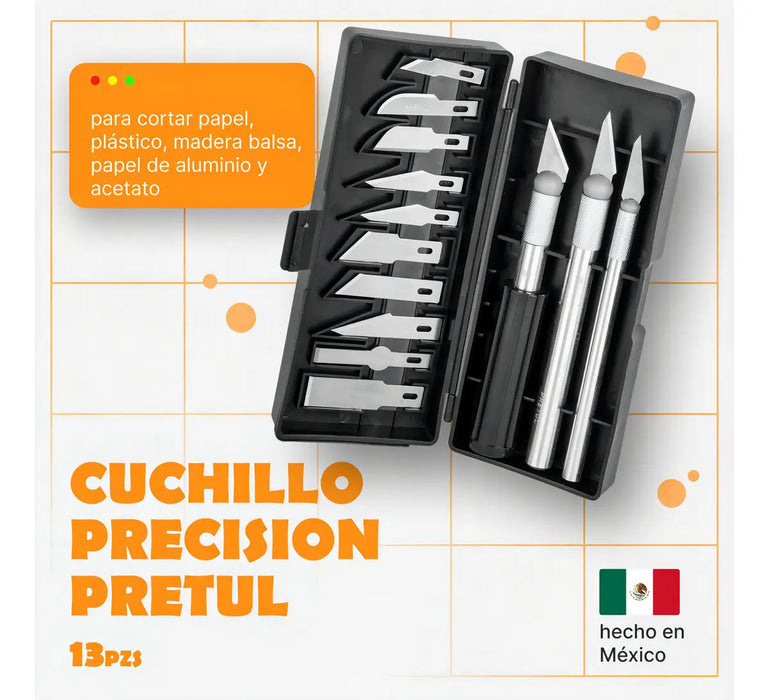 Juego de Cuchillos de Precisión Pretul 13 Piezas