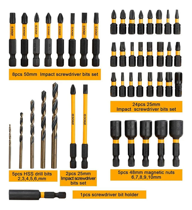 Taladros Conj Bits Con Funda 45 Piezas