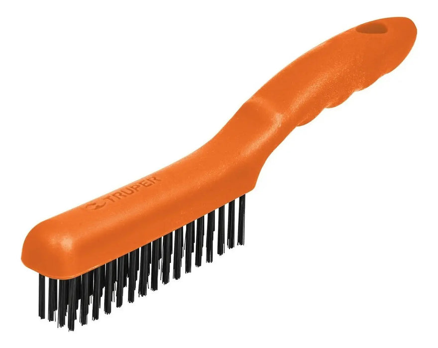 Cepillo Acero con Mango 4 x 16 Hileras Truper