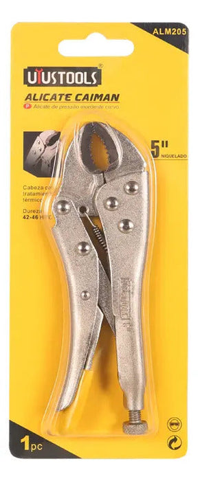 Alicate Caiman 5'' Boca Curva Uyustools