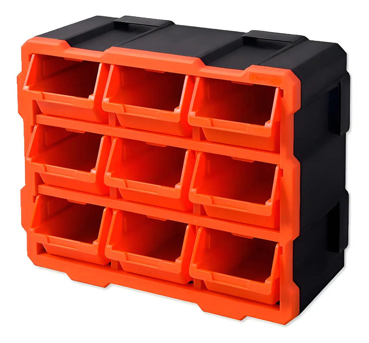 Caja Organizadora Tactix 9 Compartimentos Naranjo