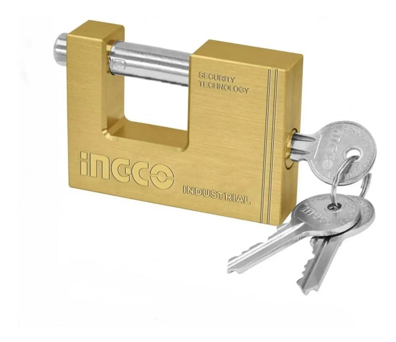 Candado Antipalanca Bronce 60mm Ingco 3 Llaves