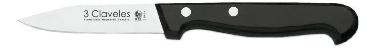 Cuchillo Mondador Acero Inox ABS 8 Cms Tres Claveles