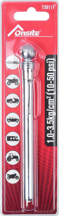 Medidor de Presión para Neumáticos 10 a 50 Psi Tactix