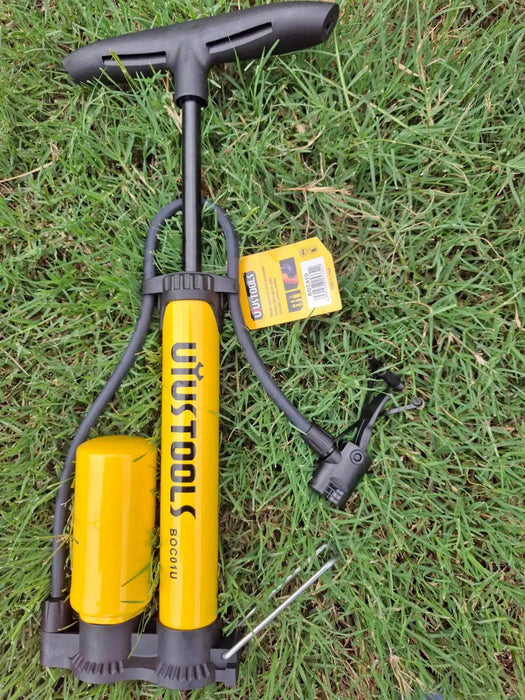 Inflador De Pie Portátil Uyustools Boc01u 116.03psi Amarillo