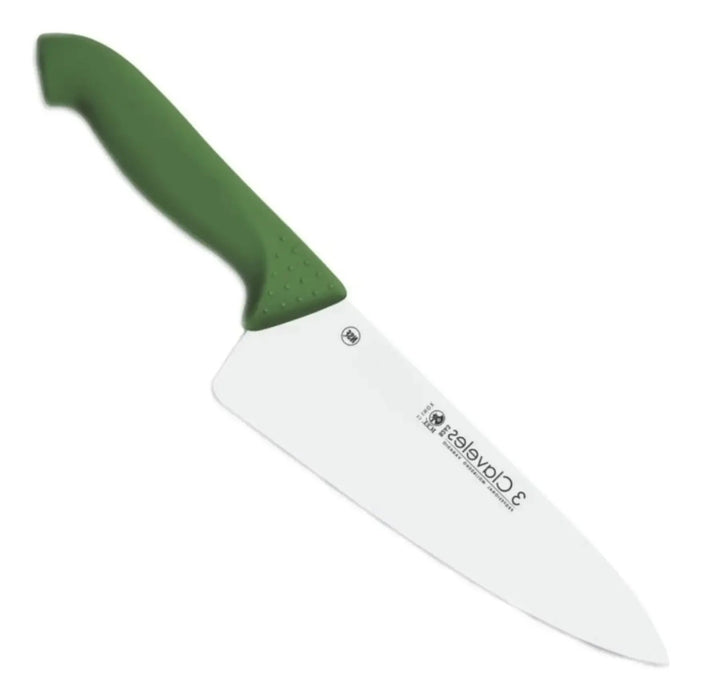 Cuchillo Tres Claveles Proflex Cocinero 20cm Verde