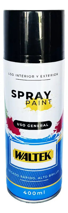 Pintura Spray 400ml/230g Normal-negra Waltek