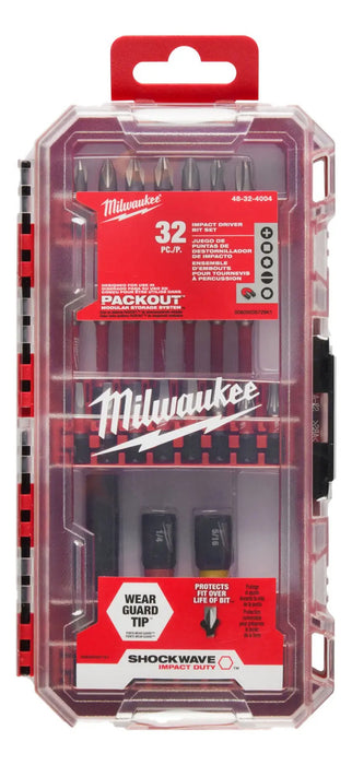 Set Juego De Puntas De Impacto Milwaukee 32 Pzs.