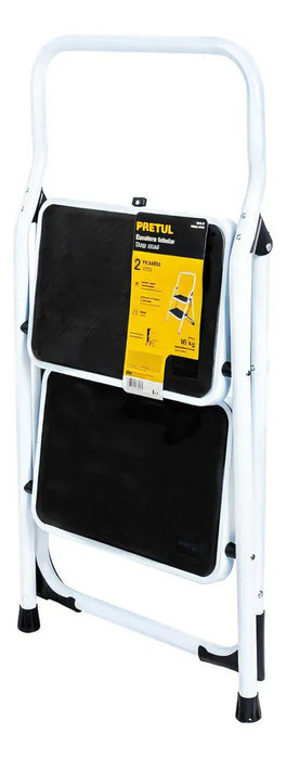 Escalera Tubular Plegable 2 Peldaños Pasos