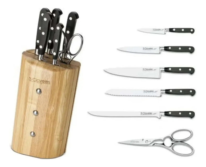 Porta Cuchillo Madera C/5pzas
