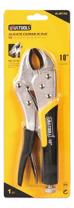 Alicate Caiman 10" Boca Curva MGO PVC Uyustools