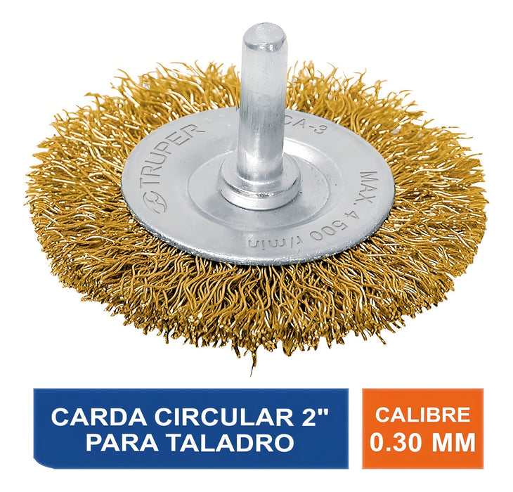 Carda Circular 2'' Para Taladro Truper