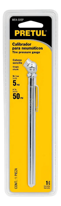 Medidor Presión 50lbs, Cabeza Sencilla, Pretul