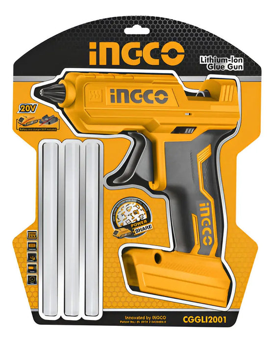 Pistola Silicona Inalámbrica a Batería + Cargador Ingco