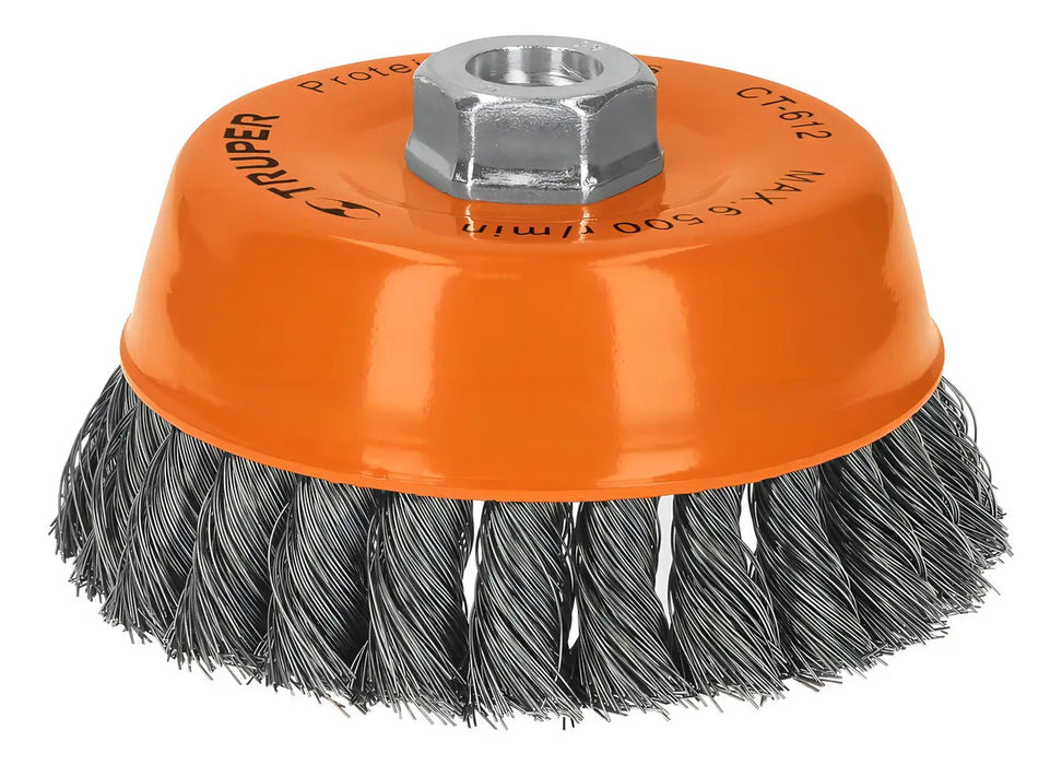 Carda Truper CT-612 Profesional 5'' Naranja Desbaste