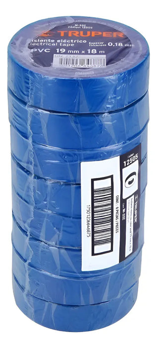 Huincha Aisladora Truper 19mmx18m Azul