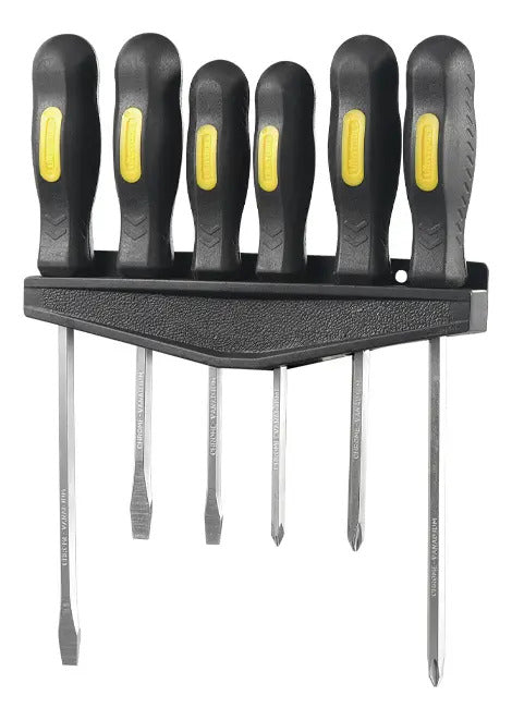 Set 6 Pcs Destornillador Mgo Negro Uyustools