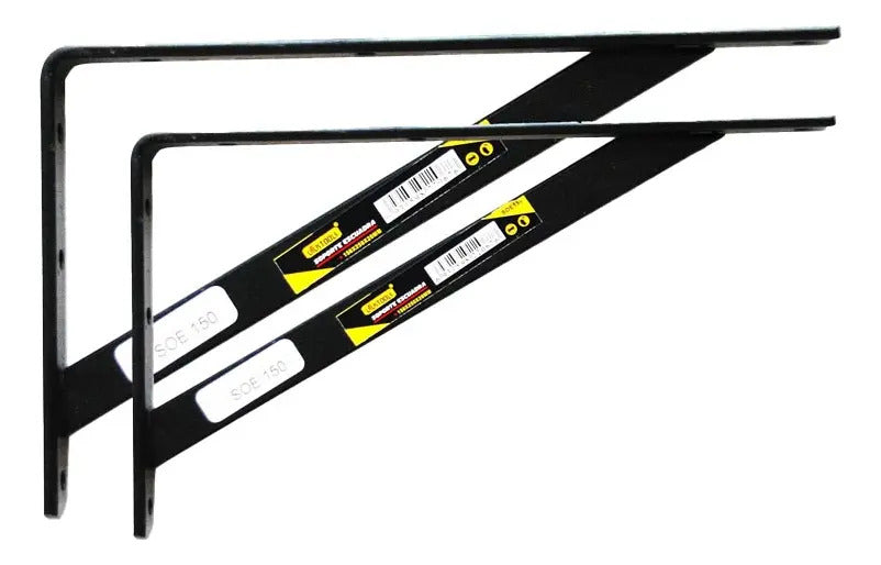 Soporte Escuadra Negro 150x250x20