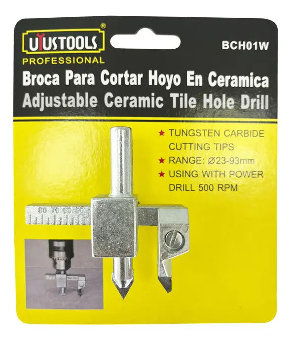 Cortador Circular Cerámica Compás 23/93mm Uyustools