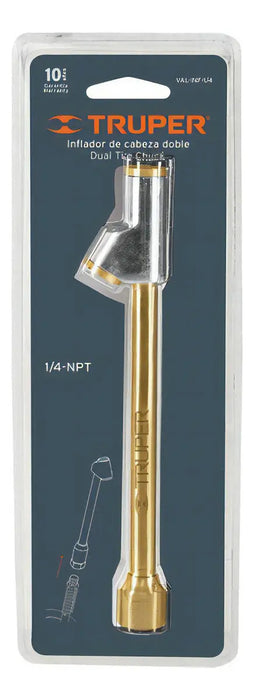 Inflador de Cabeza Doble 1/4'' NPT