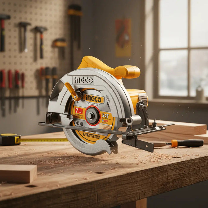 Sierra Circular Eléctrica Industrial Ingco 1400W 185mm