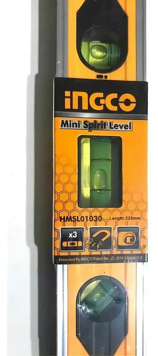 Nivel Torpedo Magnético Ingco Aluminio 22,5 cm 3 Aguas