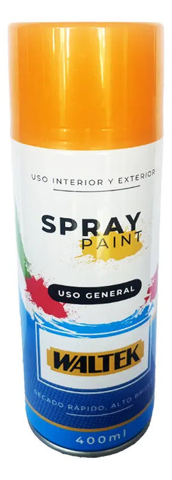 Pintura Spray 400ml/230g Naranjo Claro Waltek