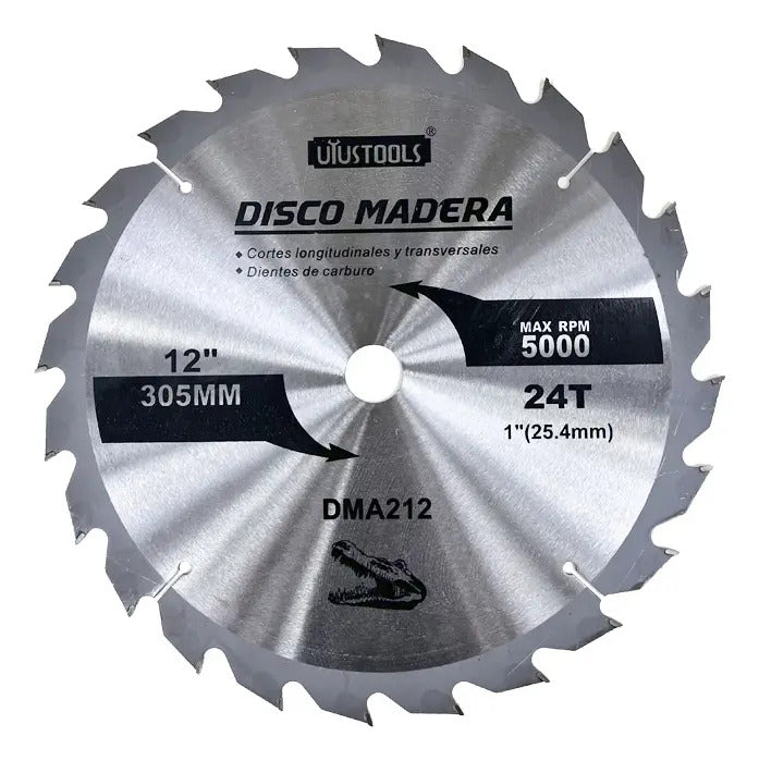 Disco Sierra 12" x 24 Dientes Madera
